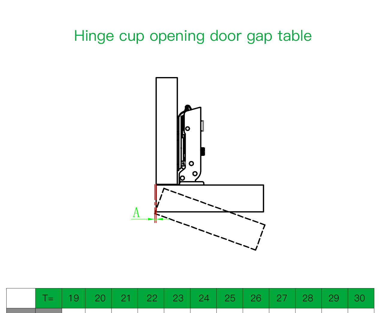 K62 Thick Door Hinge