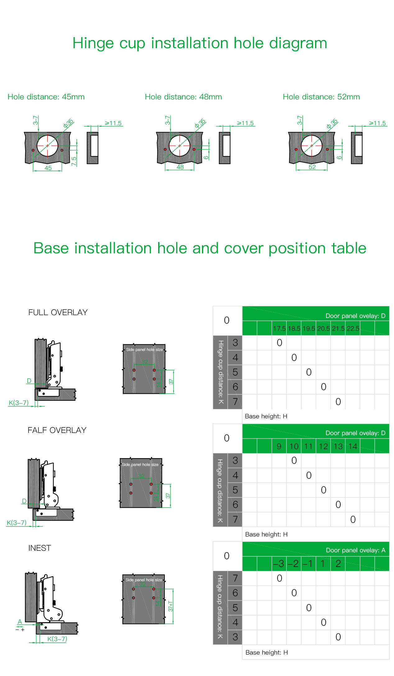 K62 Thick Door Hinge
