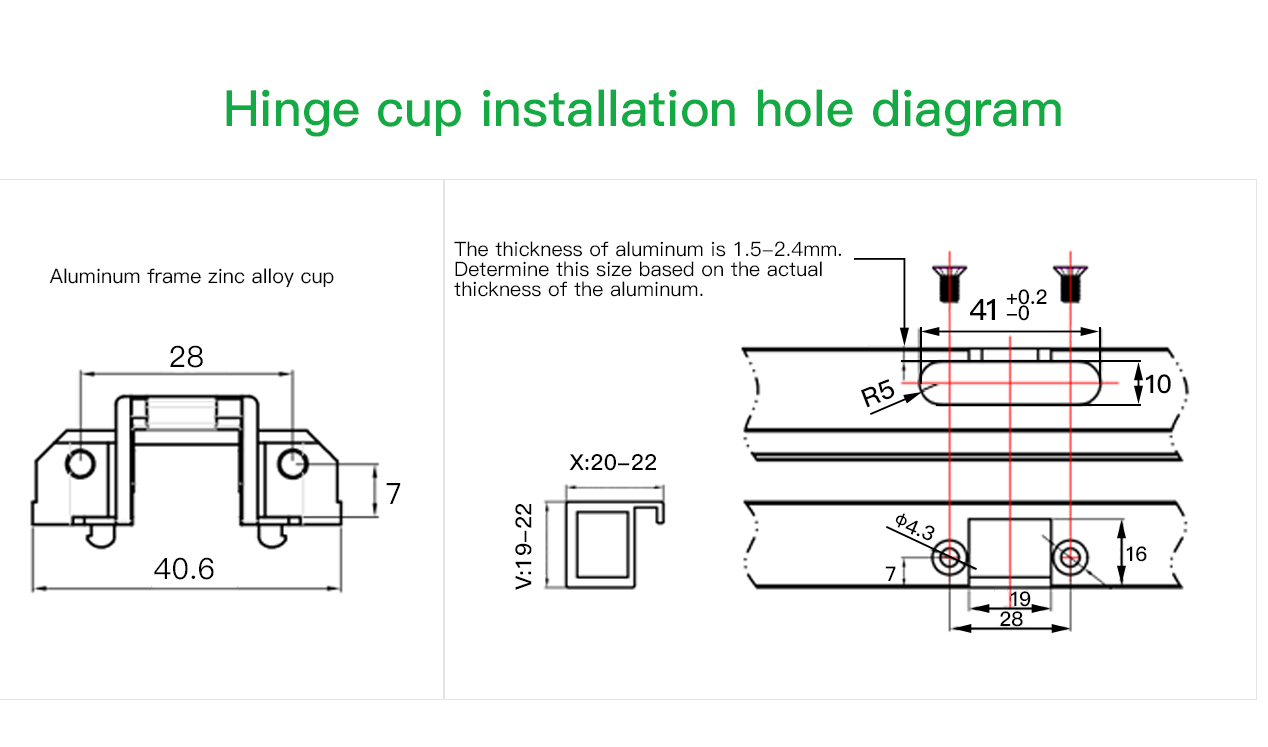 K4P Racer Hinge For Aluminum Frame